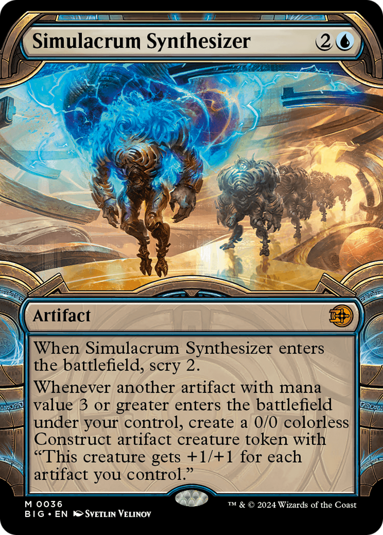 Simulacrum Synthesizer (Showcase) [Outlaws of Thunder Junction: The Big Score] | Jomio and Rueliete's Cards and Comics