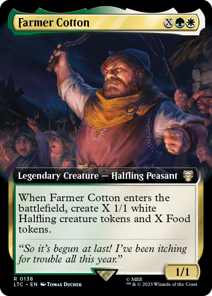 Farmer Cotton (Extended Art) [The Lord of the Rings: Tales of Middle-Earth Commander] | Jomio and Rueliete's Cards and Comics
