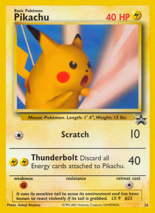 Pikachu (26) [Wizards of the Coast: Black Star Promos] | Jomio and Rueliete's Cards and Comics