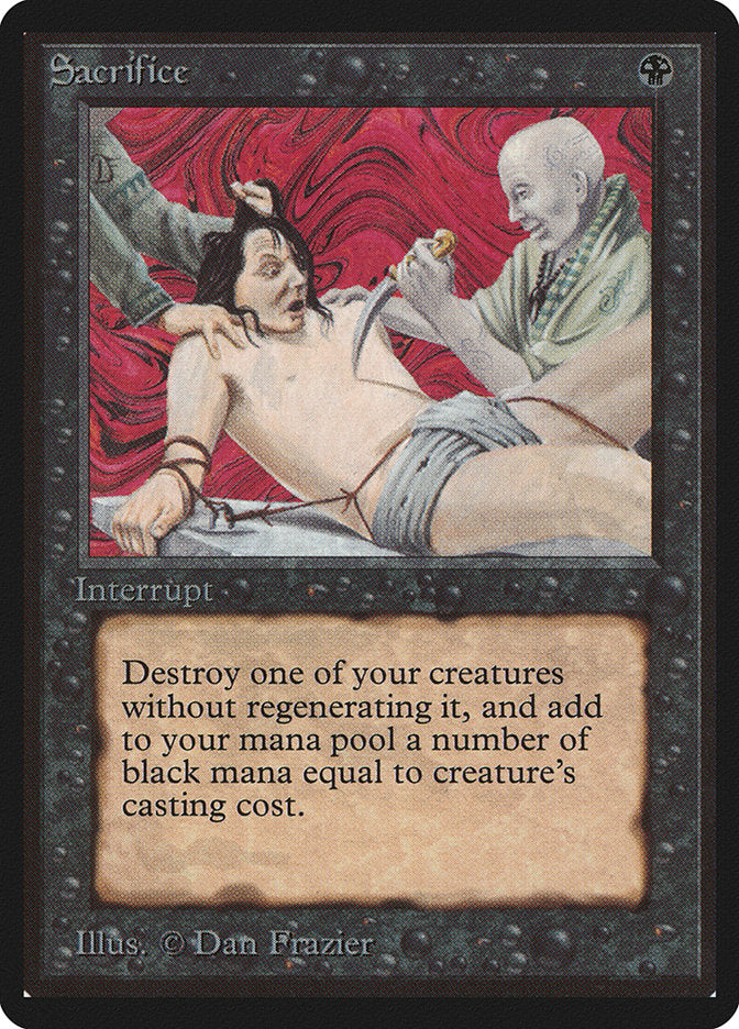 Sacrifice [Beta Edition] | Jomio and Rueliete's Cards and Comics
