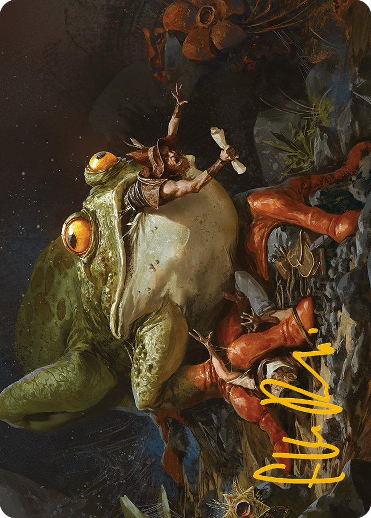 Rampant Frogantua Art Card (Gold-Stamped Signature) [Modern Horizons 3 Art Series] | Jomio and Rueliete's Cards and Comics