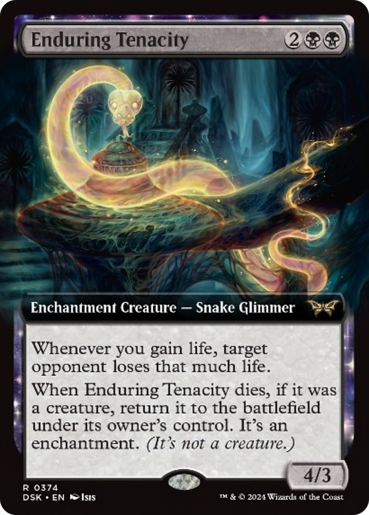 Enduring Tenacity (Extended Art) [Duskmourn: House of Horror] | Jomio and Rueliete's Cards and Comics