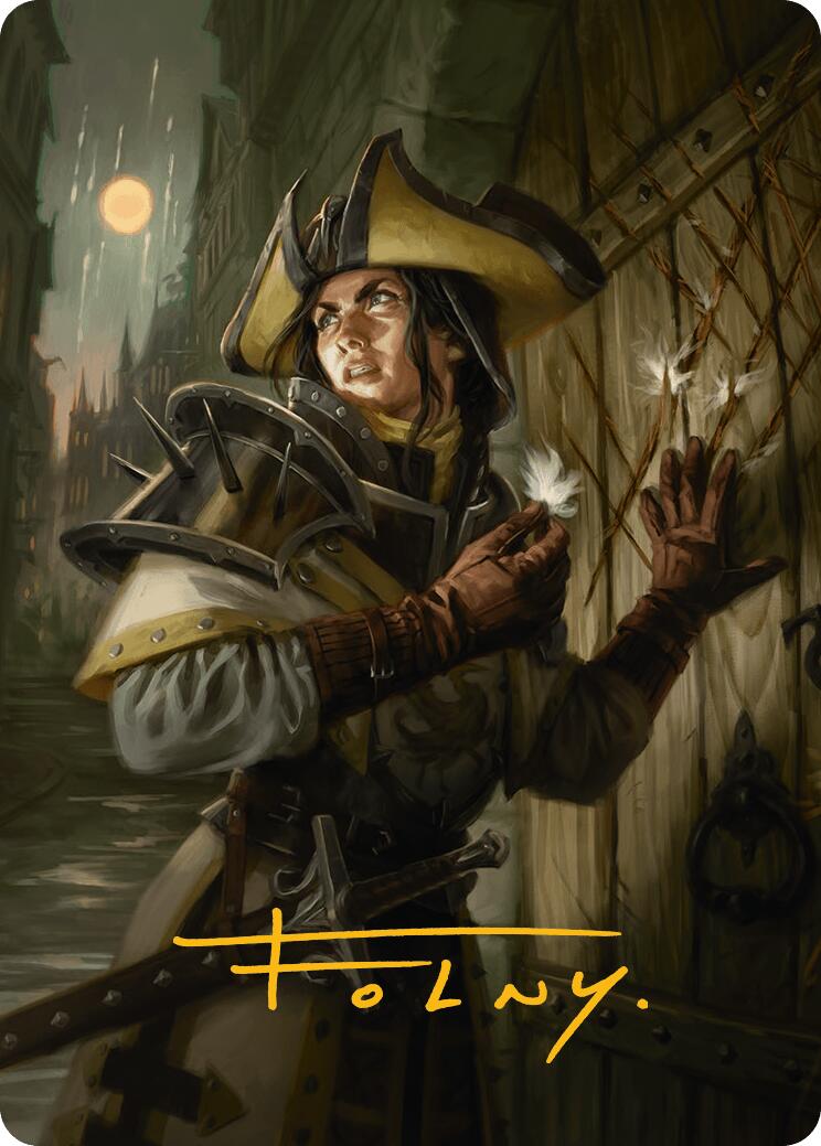 Thraben Inspector Art Card (Gold-Stamped Signature) [Innistrad Remastered Art Series] | Jomio and Rueliete's Cards and Comics