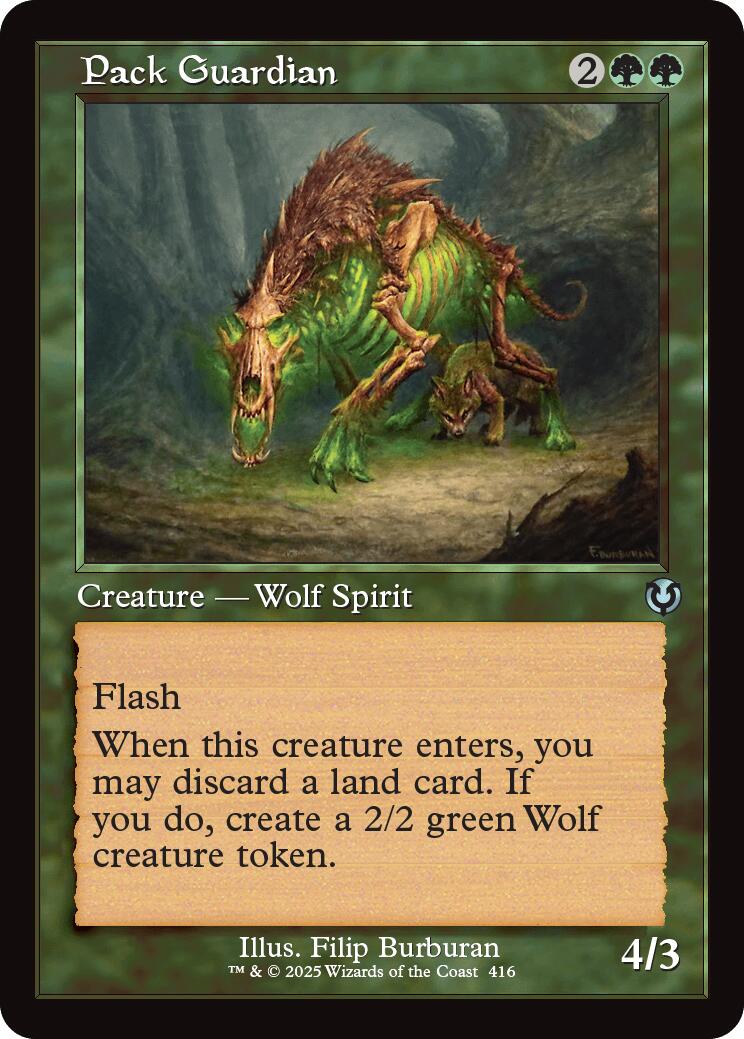 Pack Guardian (Retro Frame) [Innistrad Remastered] | Jomio and Rueliete's Cards and Comics