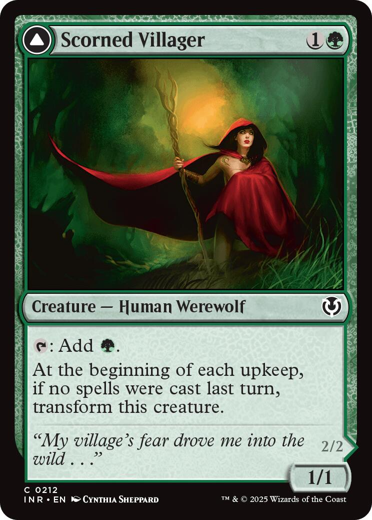 Scorned Villager // Moonscarred Werewolf [Innistrad Remastered] | Jomio and Rueliete's Cards and Comics