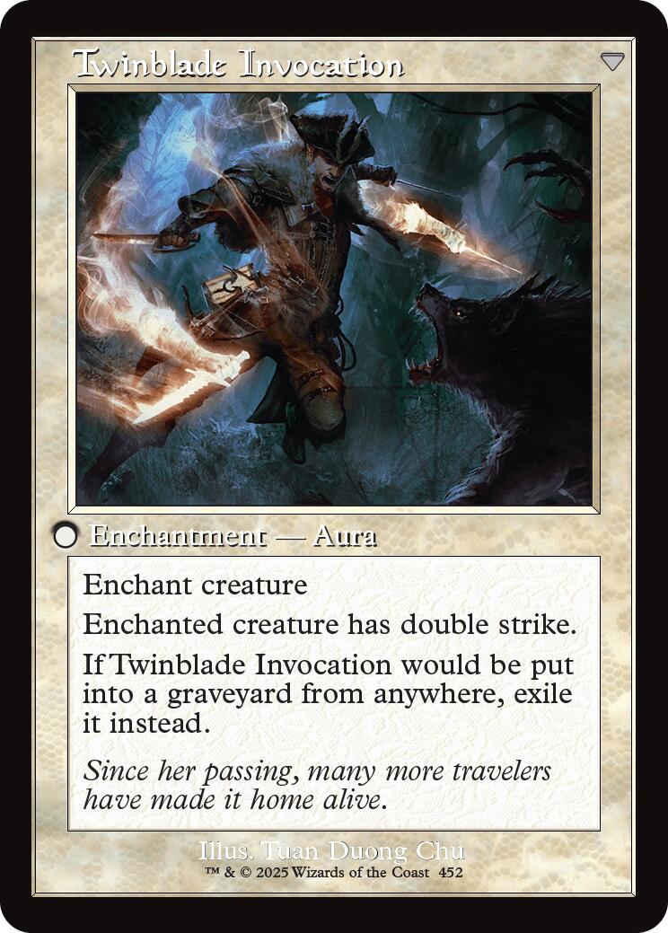 Twinblade Geist // Twinblade Invocation (Retro Frame) [Innistrad Remastered] | Jomio and Rueliete's Cards and Comics