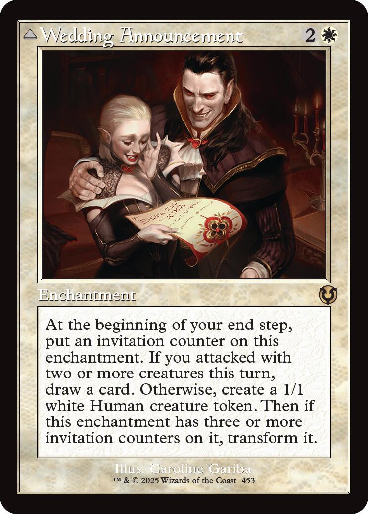 Wedding Announcement // Wedding Festivity (Retro Frame) [Innistrad Remastered] | Jomio and Rueliete's Cards and Comics