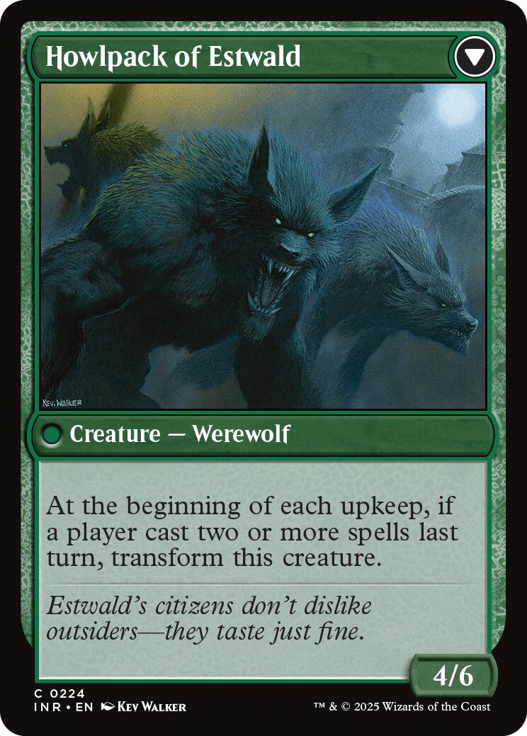 Villagers of Estwald // Howlpack of Estwald [Innistrad Remastered] | Jomio and Rueliete's Cards and Comics