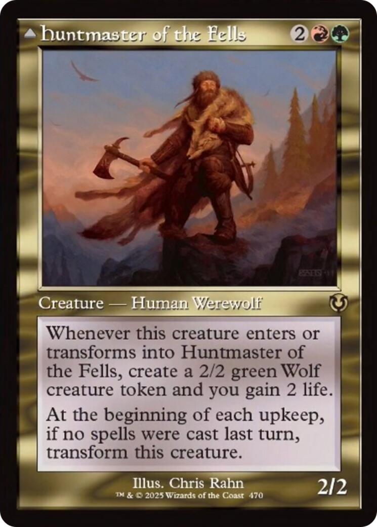 Huntmaster of the Fells // Ravager of the Fells (Retro Frame) [Innistrad Remastered] | Jomio and Rueliete's Cards and Comics