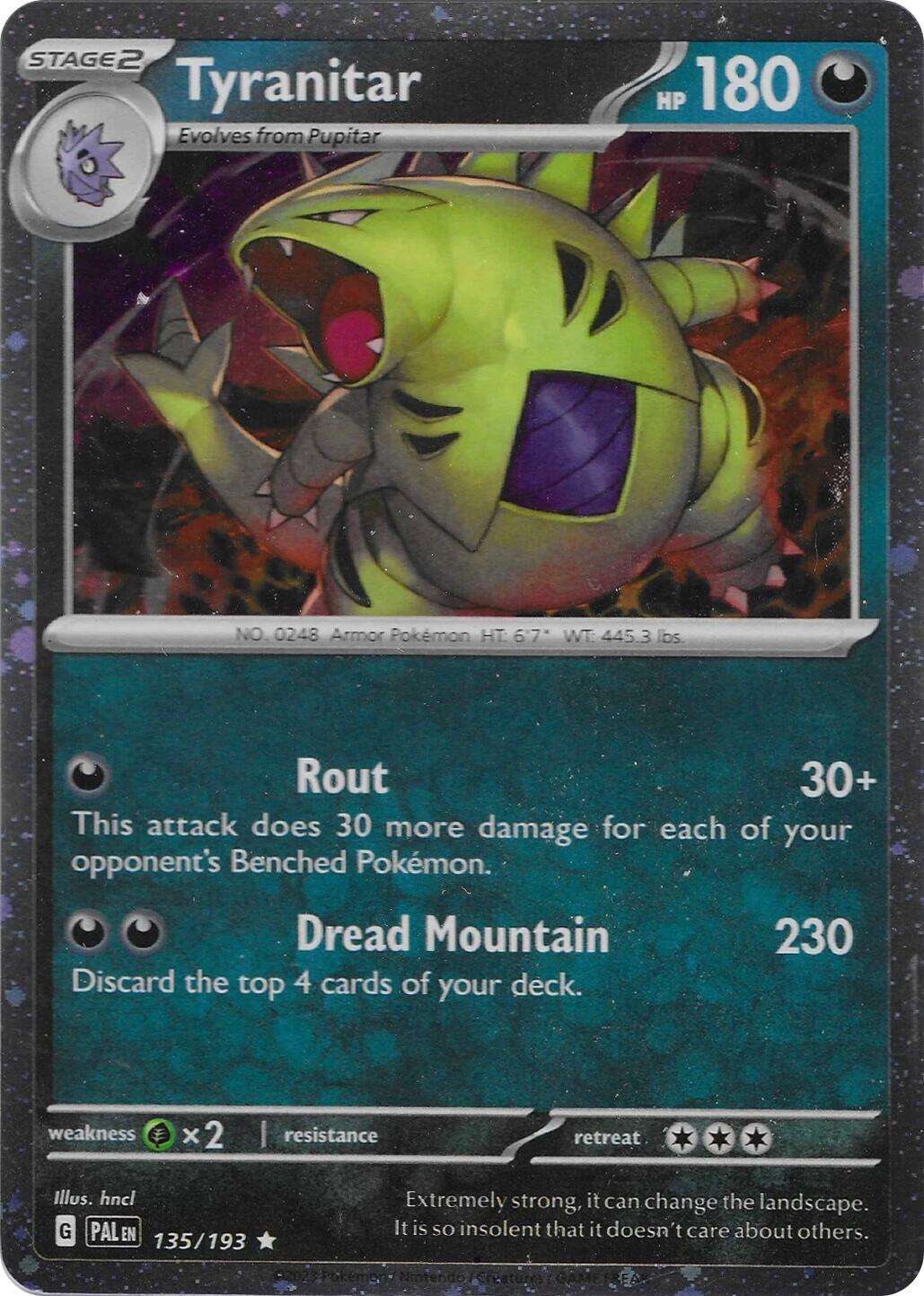 Tyranitar (135/193) (Cosmo Foil) [Miscellaneous Cards] | Jomio and Rueliete's Cards and Comics