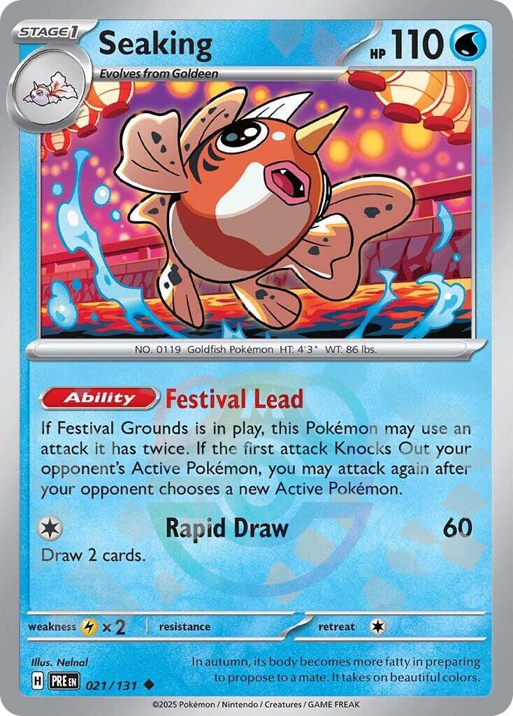 Seaking (021/131) (Master Ball Pattern) [Scarlet & Violet: Prismatic Evolutions] | Jomio and Rueliete's Cards and Comics
