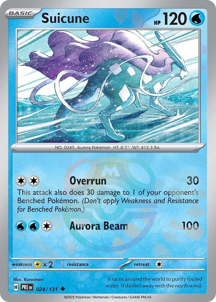 Suicune (024/131) (Master Ball Pattern) [Scarlet & Violet: Prismatic Evolutions] | Jomio and Rueliete's Cards and Comics