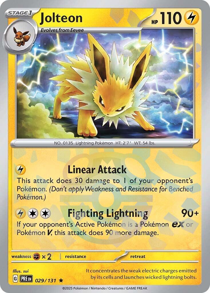Jolteon (029/131) (Master Ball Pattern) [Scarlet & Violet: Prismatic Evolutions] | Jomio and Rueliete's Cards and Comics