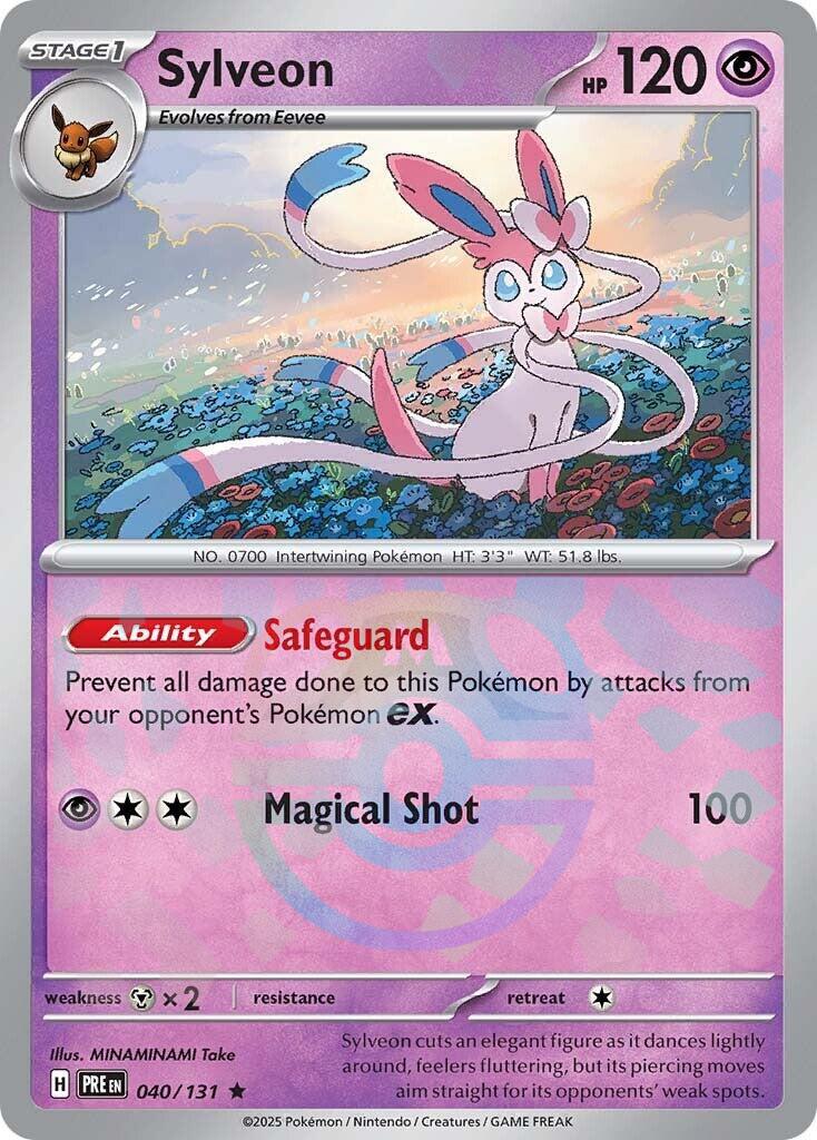Sylveon (040/131) (Master Ball Pattern) [Scarlet & Violet: Prismatic Evolutions] | Jomio and Rueliete's Cards and Comics