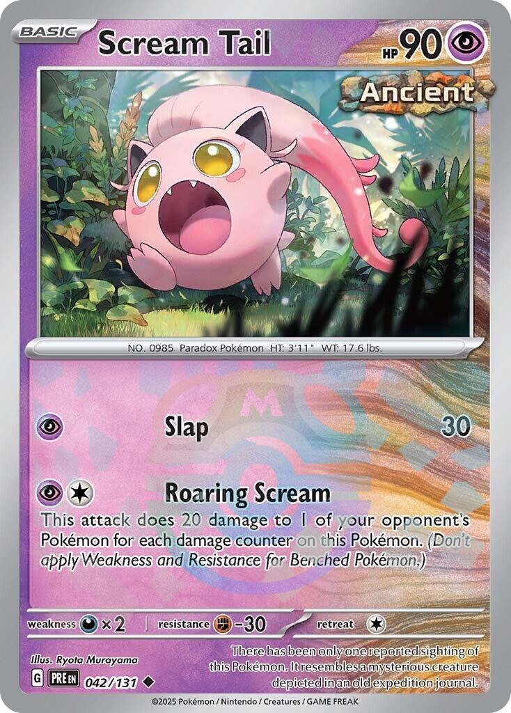 Scream Tail (042/131) (Master Ball Pattern) [Scarlet & Violet: Prismatic Evolutions] | Jomio and Rueliete's Cards and Comics