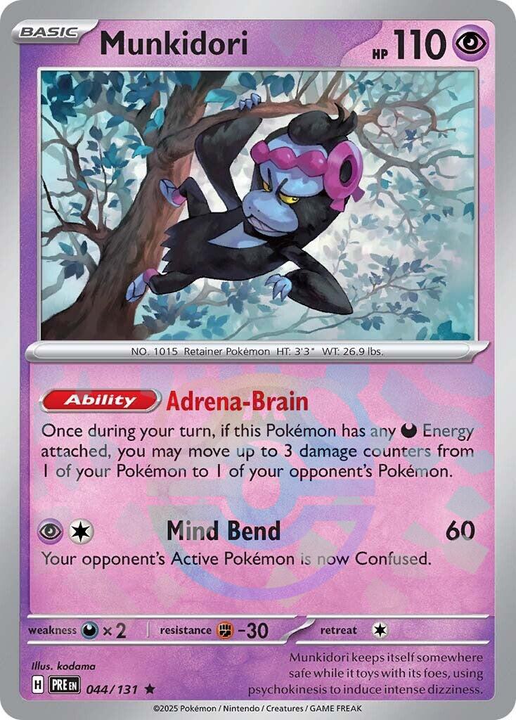 Munkidori (044/131) (Master Ball Pattern) [Scarlet & Violet: Prismatic Evolutions] | Jomio and Rueliete's Cards and Comics