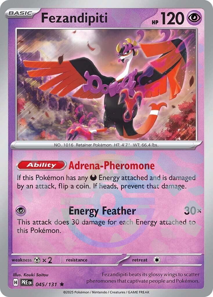 Fezandipiti (045/131) (Master Ball Pattern) [Scarlet & Violet: Prismatic Evolutions] | Jomio and Rueliete's Cards and Comics