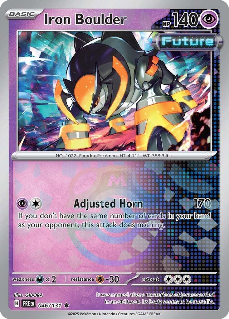 Iron Boulder (046/131) (Master Ball Pattern) [Scarlet & Violet: Prismatic Evolutions] | Jomio and Rueliete's Cards and Comics