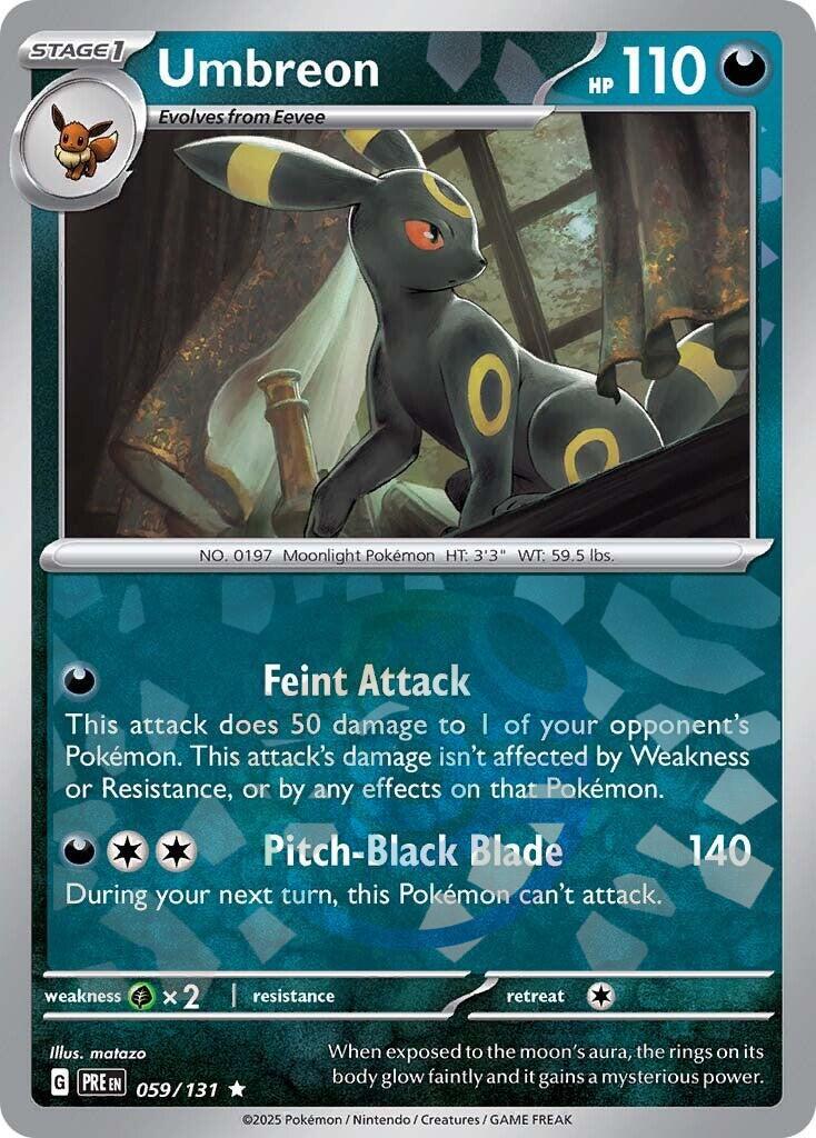 Umbreon (059/131) (Master Ball Pattern) [Scarlet & Violet: Prismatic Evolutions] | Jomio and Rueliete's Cards and Comics