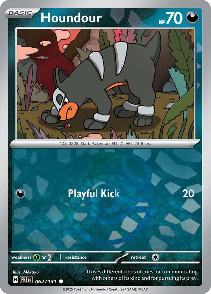 Houndour (062/131) (Master Ball Pattern) [Scarlet & Violet: Prismatic Evolutions] | Jomio and Rueliete's Cards and Comics