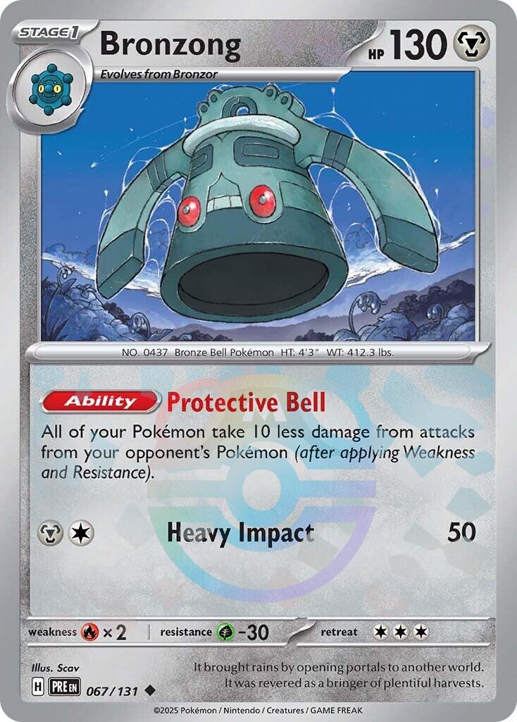 Bronzong (067/131) (Master Ball Pattern) [Scarlet & Violet: Prismatic Evolutions] | Jomio and Rueliete's Cards and Comics