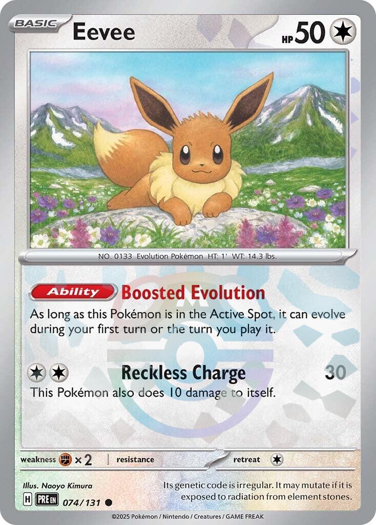Eevee (074/131) (Master Ball Pattern) [Scarlet & Violet: Prismatic Evolutions] | Jomio and Rueliete's Cards and Comics