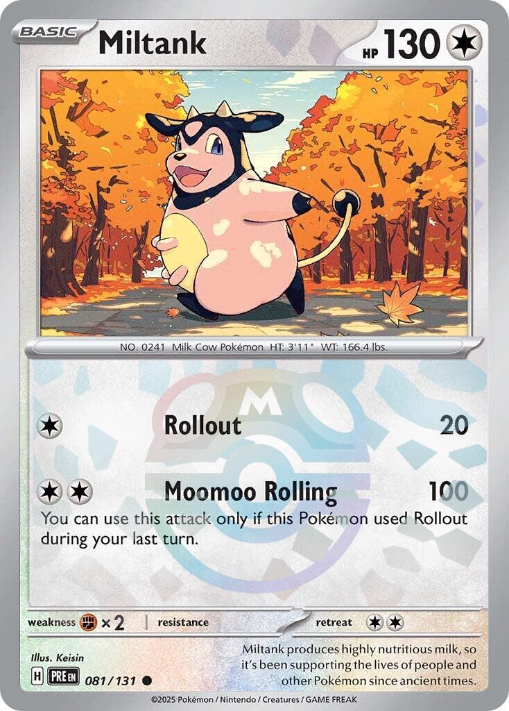 Miltank (081/131) (Master Ball Pattern) [Scarlet & Violet: Prismatic Evolutions] | Jomio and Rueliete's Cards and Comics