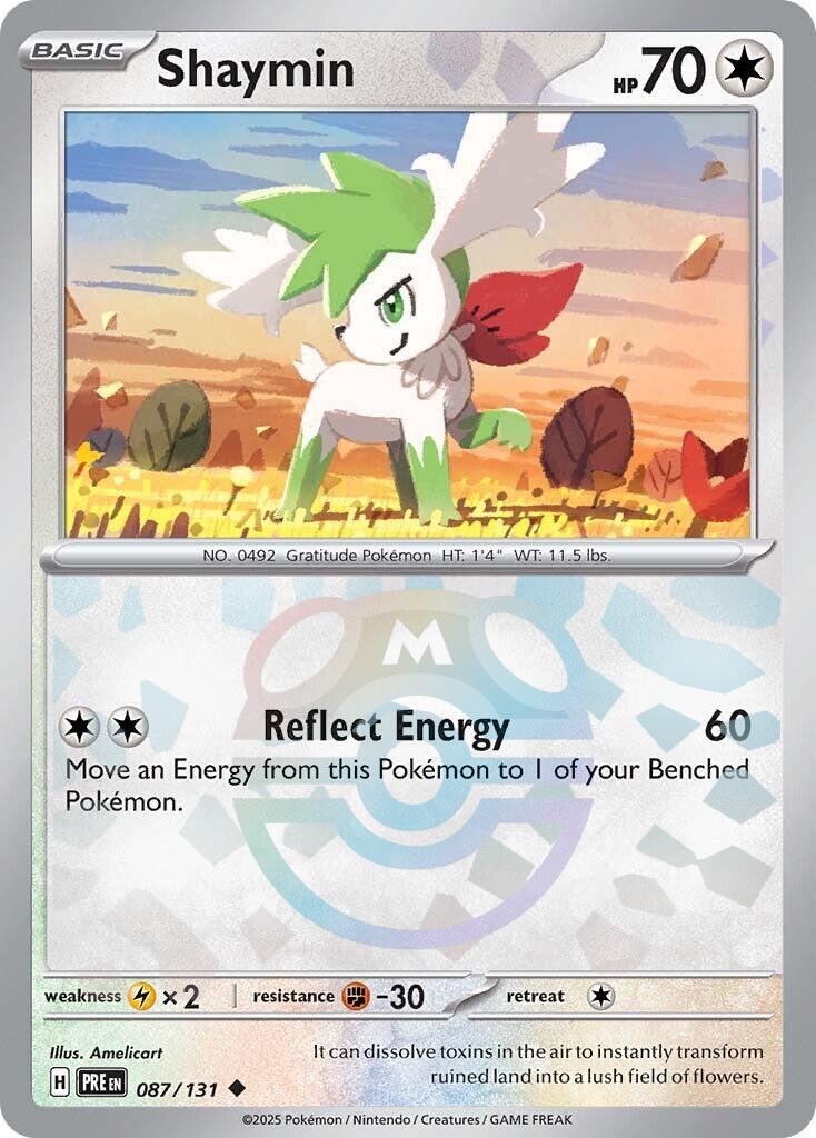 Shaymin (087/131) (Master Ball Pattern) [Scarlet & Violet: Prismatic Evolutions] | Jomio and Rueliete's Cards and Comics
