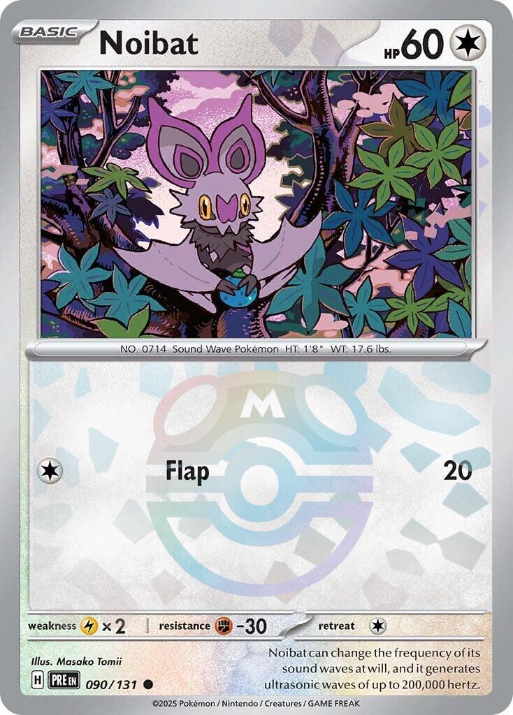 Noibat (090/131) (Master Ball Pattern) [Scarlet & Violet: Prismatic Evolutions] | Jomio and Rueliete's Cards and Comics