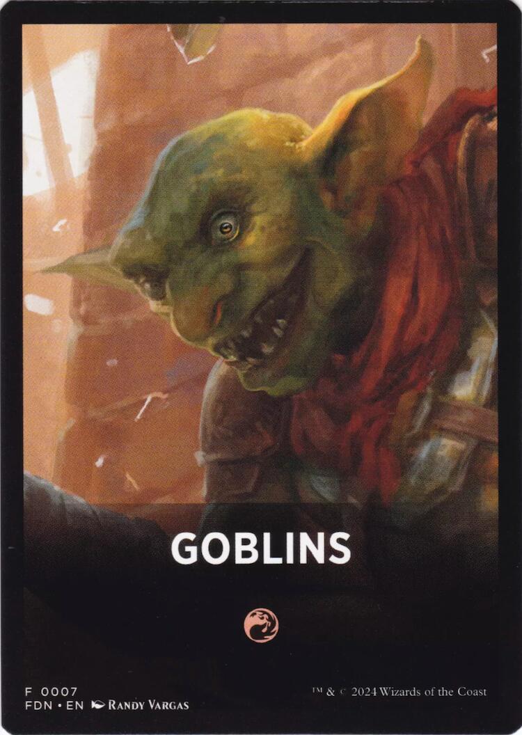 Goblins Theme Card [Foundations Tokens] | Jomio and Rueliete's Cards and Comics