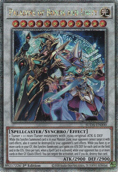 Paladins of Bonds and Unity [SUDA-EN000] Quarter Century Secret Rare | Jomio and Rueliete's Cards and Comics