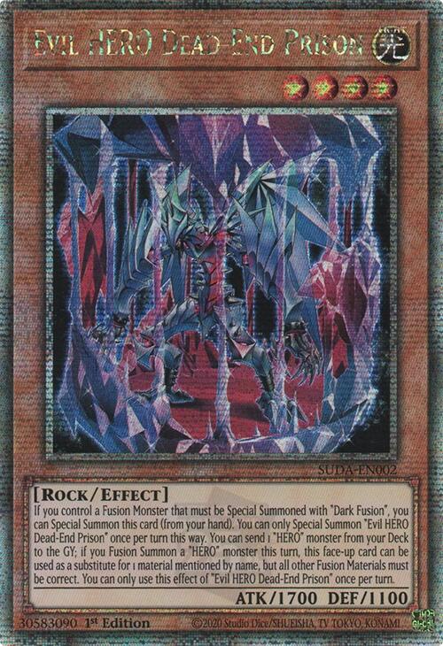 Evil HERO Dead-End Prison (Quarter Century Secret Rare) [SUDA-EN002] Quarter Century Secret Rare | Jomio and Rueliete's Cards and Comics