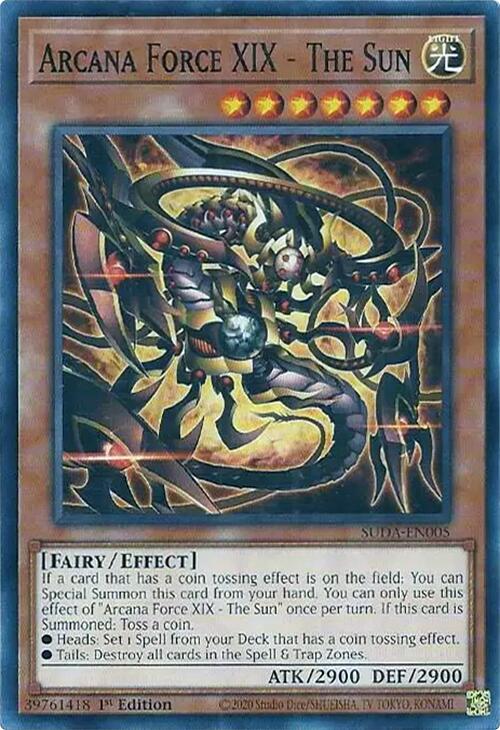 Arcana Force XIX - The Sun [SUDA-EN005] Common | Jomio and Rueliete's Cards and Comics
