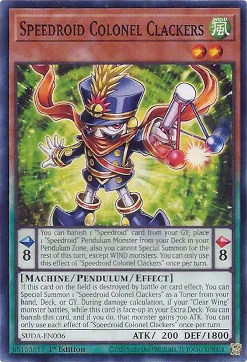 Speedroid Colonel Clackers [SUDA-EN006] Common | Jomio and Rueliete's Cards and Comics
