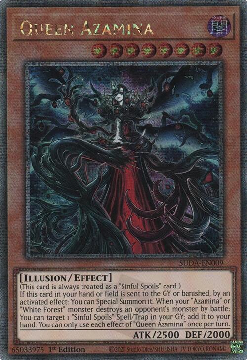 Queen Azamina (Quarter Century Secret Rare) [SUDA-EN009] Quarter Century Secret Rare | Jomio and Rueliete's Cards and Comics