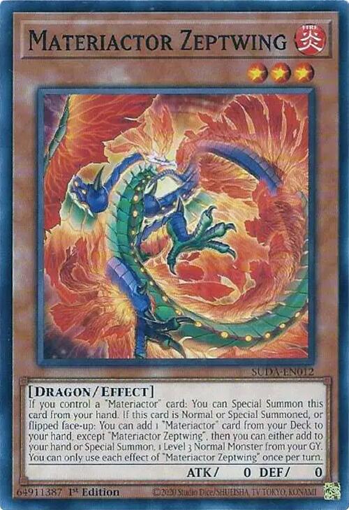 Materiactor Zeptwing [SUDA-EN012] Common | Jomio and Rueliete's Cards and Comics