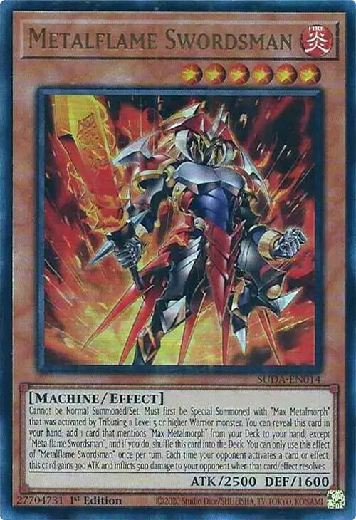 Metalflame Swordsman [SUDA-EN014] Ultra Rare | Jomio and Rueliete's Cards and Comics