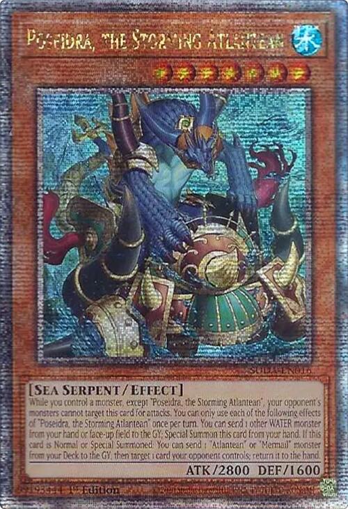 Poseidra, the Storming Atlantean (Quarter Century Secret Rare) [SUDA-EN016] Quarter Century Secret Rare | Jomio and Rueliete's Cards and Comics