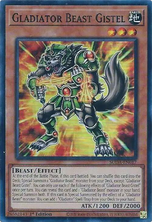 Gladiator Beast Gistel [SUDA-EN017] Super Rare | Jomio and Rueliete's Cards and Comics