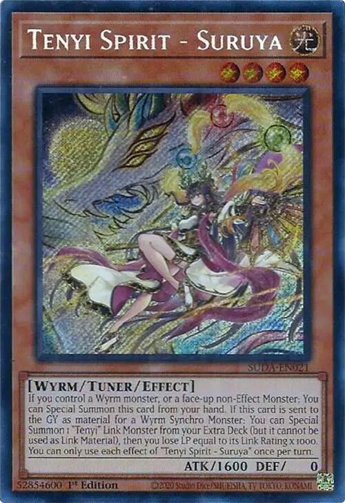 Tenyi Spirit - Suruya [SUDA-EN021] Secret Rare | Jomio and Rueliete's Cards and Comics