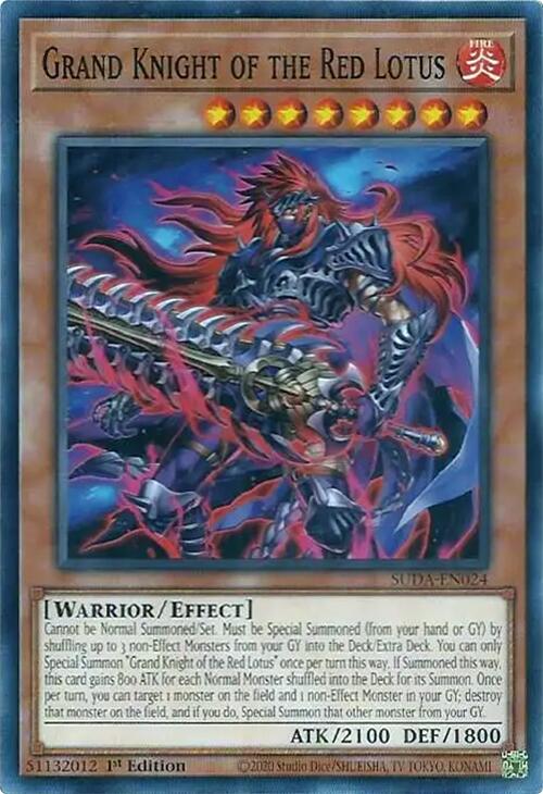 Grand Knight of the Red Lotus [SUDA-EN024] Common | Jomio and Rueliete's Cards and Comics