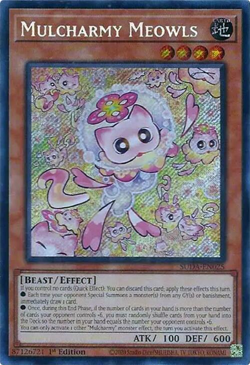 Mulcharmy Meowls [SUDA-EN025] Secret Rare | Jomio and Rueliete's Cards and Comics