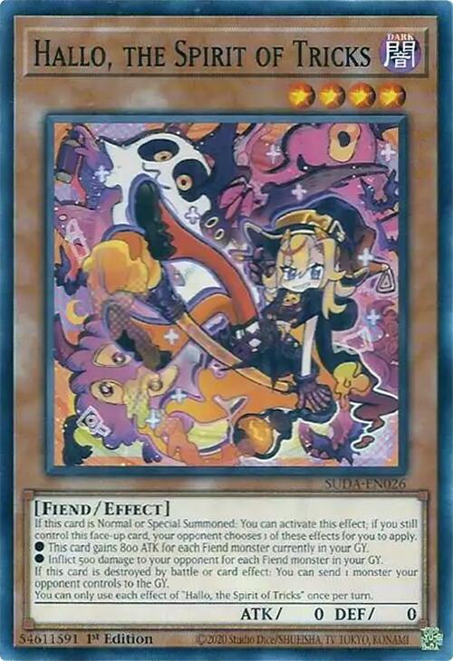 Hallo, the Spirit of Tricks [SUDA-EN026] Common | Jomio and Rueliete's Cards and Comics