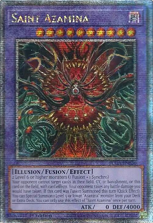 Saint Azamina (Quarter Century Secret Rare) [SUDA-EN036] Quarter Century Secret Rare | Jomio and Rueliete's Cards and Comics