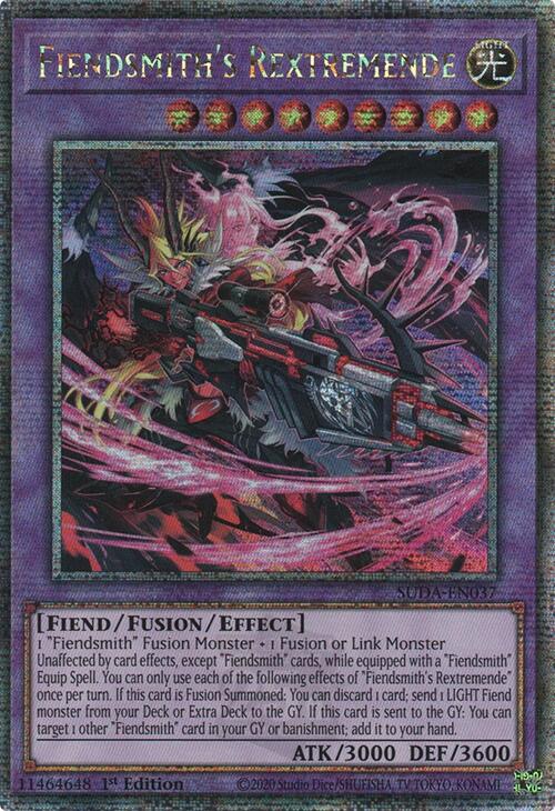 Fiendsmith's Rextremende (Quarter Century Secret Rare) [SUDA-EN037] Quarter Century Secret Rare | Jomio and Rueliete's Cards and Comics