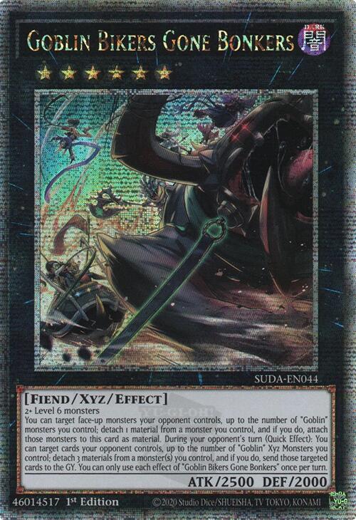 Goblin Bikers Gone Bonkers (Quarter Century Secret Rare) [SUDA-EN044] Quarter Century Secret Rare | Jomio and Rueliete's Cards and Comics