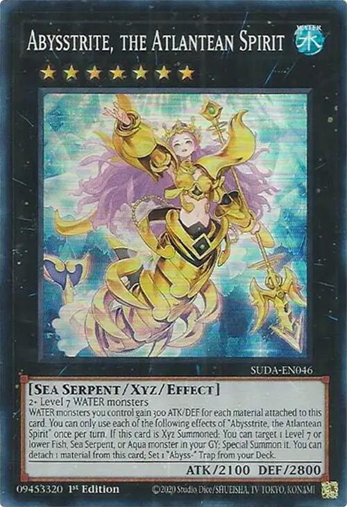 Abysstrite, the Atlantean Spirit [SUDA-EN046] Super Rare | Jomio and Rueliete's Cards and Comics