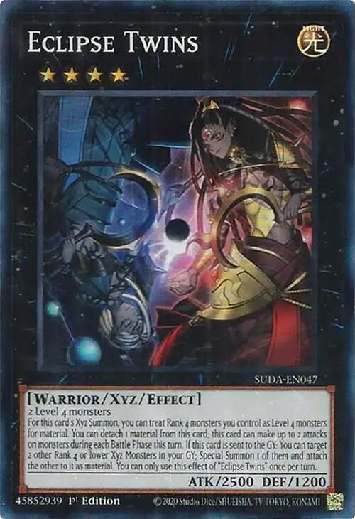 Eclipse Twins [SUDA-EN047] Super Rare | Jomio and Rueliete's Cards and Comics