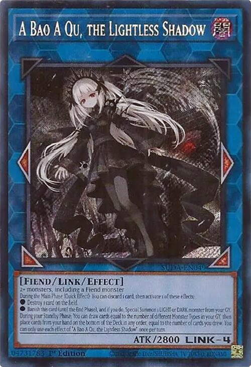 A Bao A Qu, the Lightless Shadow [SUDA-EN049] Secret Rare | Jomio and Rueliete's Cards and Comics