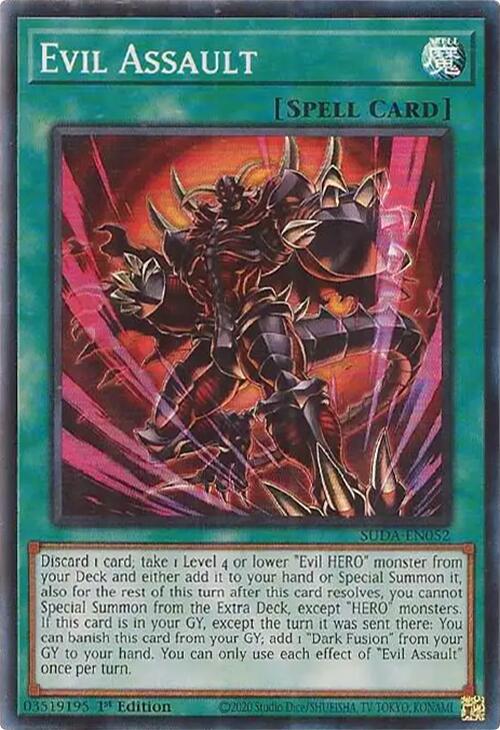 Evil Assault [SUDA-EN052] Super Rare | Jomio and Rueliete's Cards and Comics